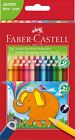 `Faber-Castell - Jumbo Triangular Colour Pencils, Wallet Of 24 (116... TOY NEUF