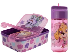 Paw Patrol GIRL Brotdose Lunchbox mit 3 Fächer + Trinkflasche Wasserflasche NEU - Bild 1 von 9