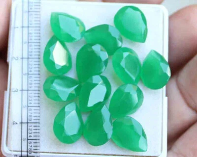 Venta al por mayor 46,70 quilates cabujón corte facetado jade verde natural piedras preciosas sueltas Foto 1 de 3