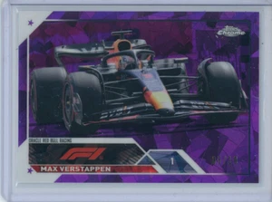 2023 Topps Chrome Sapphire Max Verstappen PURPLE REFRACTOR 5/10 #102 - Picture 1 of 2