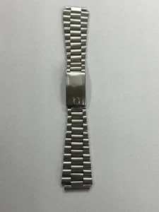 Pulsera de acero inoxidable vintage Omega 20 mm-17 mm con cierre pieza final #173 para hombre - Imagen 1 de 8