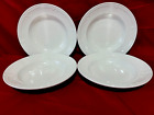 Villeroy & Boch Cortina 2000 Set Of 4 Rimmed Porcelain Soup Bowls 8 3/4"