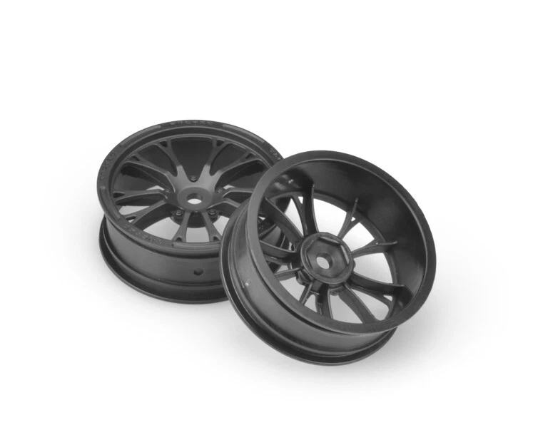 J-concepts Tactic Slash/Bandit Black Front Drag Racing Wheels (2pcs) JCO3399B - Image 1 of 1