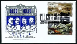 USA, SCOTT # 4664-4665, ROBERT GRAEBNER FDC COVER OF 1862 CIVIL WAR, BLUE & GRAY - Picture 1 of 1