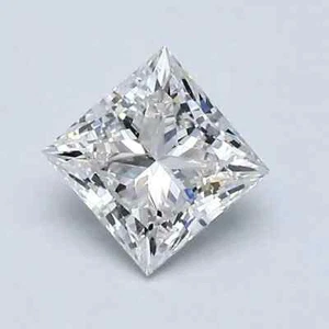 1.10 CT Natural White Diamond Princess Cut 6mm VVS1 D Grade Certified G22 - Picture 1 of 11