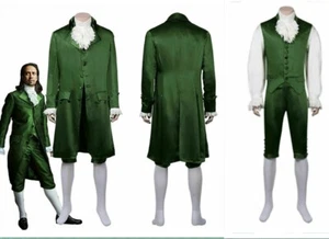 Musical-Hamilton Green Cosplay Costume Replica Colonial Victorian Edwardian Suit - Picture 1 of 9