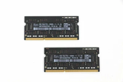 SK Hynix 4Gb Kit [ 2 x 2Gb ] 1rx8 PC3 -12800S HMT325S6CFR8C DDR3 Memory Ram - Image 1 of 4