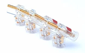 WBT-0610cu Bananenstecker 4er Set Nextgen hochreines Kupfer gequetschter Abschluss - Bild 1 von 5
