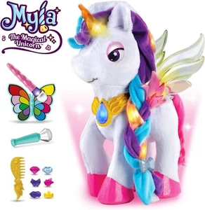 VTech Myla the Magical Unicorn Interactive Singing Glitter Lights DMG BOX - Picture 1 of 6