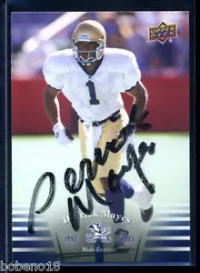 Derrick Mayes signed Autogramm AUTO 2013 UD NOTRE DAME IRISH Karte #68 - Bild 1 von 1