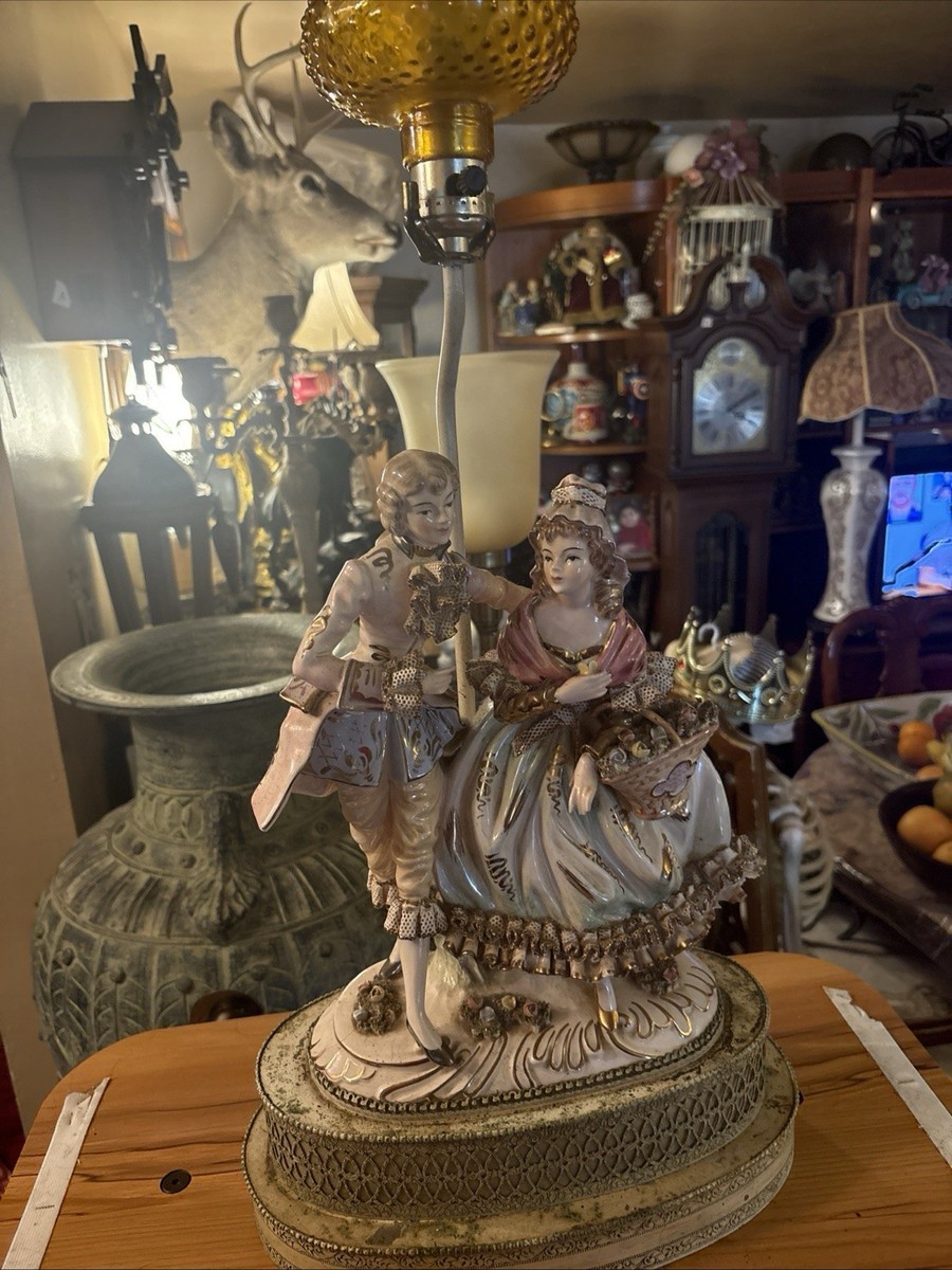 ♦陶磁器 燭台１対 西洋？灯り 飾り 灯明 未使用の美品 コレクション 骨董品 ♢陶磁器 燭台1対 西洋？灯り 飾り 灯明 未使用の美品