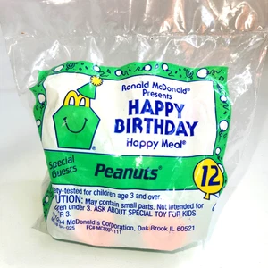 McDonalds Happy Birthday Happy Meal 1994 - Peanuts #12 New in Pack - Picture 1 of 4