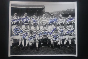 Wigan Rugby League FC 1965-1966 Team Photograph hand signed by 14 Boston Ashton - Picture 1 of 2