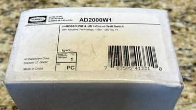 Hubbell® H-MOSS® AD2000W1 1-Circut Wall Switch Sensor 1000 Sq Ft. - Image 1 of 2