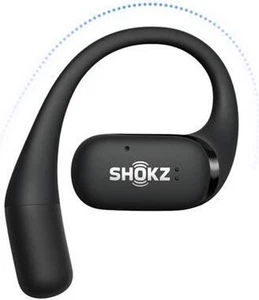 shokz OpenFit Open-Ear Kopfhörer Schwarz, KI-Geräuschunterdrückung - NEU & OVP - Bild 1 von 4