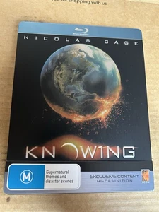 Knowing (2009) Reg Free Blu Ray Steelbook Nicolas Cage VGC - Rare - Picture 1 of 8