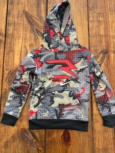 Nike 3Brand By Russell Wilson Boys Multicolor Camouflage Hoodie Logo Size 4 NWT - Picture 1 of 7