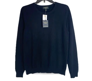 Suéter Charter Club Lux 100 % cachemir M negro cuello redondo $159 nuevo 2025 - Imagen 1 de 8