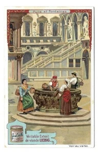 Puits Ville Femmes - Puits et Fontaines - Chromo Liebig - Trade card - Bild 1 von 2