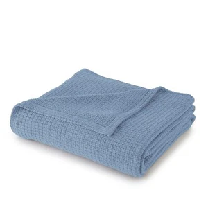 Sun Yin 100% Cotton Soft Cozy Full/Queen Blanket Blue Fog - Picture 1 of 1