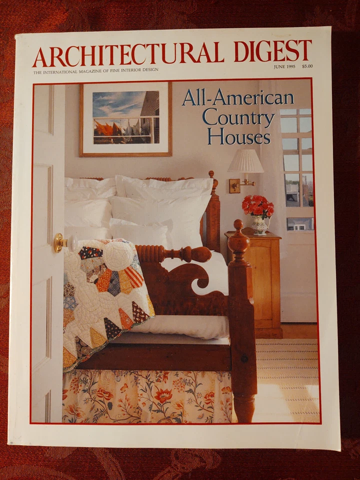 ARCHITECTURAL DIGEST Magazine June 1995 Margaret McCurry Shelburne Museum - Image 1 of 1