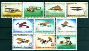 1962 Aviation,Old airplane,Wright,Farman,Bleriot,Santos Dumont,San Marino,719MNH - Picture 1 of 1