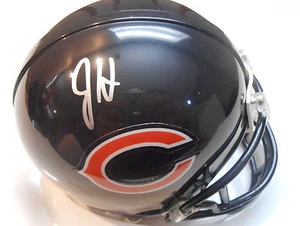 Jordan Howard Signed Chicago Bears Mini Football Helmet w/COA Indiana Pro Bowl - Picture 1 of 1