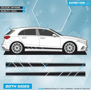 Pegatinas para AMG A-Class A45 Stripes Decals Vinyl Graphics - Imagen 1 de 3