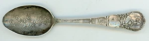 Tribe BEN HUR Chariot Race STERLING SILVER Souvenir Spoon 5.5" Lew Wallace RARE - Picture 1 of 5