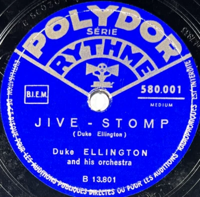Duke Ellington : Jive stomp / Sump'n bout rhythm 78 rpm 10" POLYDOR 580.001 JAZZ - Photo 1/4