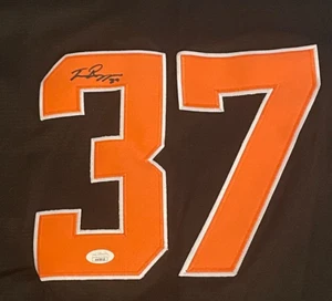 TRAVIS BAZZANA Signed Oregon State Baseball Jersey #37 Guardians #1 Pick MLB JSA - Picture 1 of 4