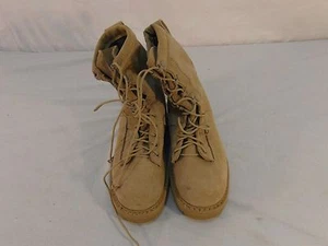 Botas de combate unisex para adultos USGI ejército de EE. UU. USMC sin marca bronceadas 11" punta a tacón 31138 - Imagen 1 de 11