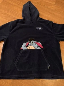 Vintage Disney Winnie the Pooh Eeyore Navy Blue Hoodie Pullover Size 3xl Women’s - Picture 1 of 6