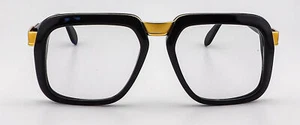 Monturas de gafas cuadradas Cazal 616 negro-oro 56-20-140 - Imagen 1 de 9