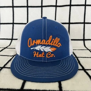 Armadillo Hat Co Snapback Trucker Hat - Blue/Wht - D-Series Pacific Headwear - Picture 1 of 5