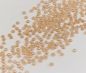 Hotfix Ceramic Stones GOLD 3mm Stückzahl wählbar Strass Hochzeit Halbperlen - Picture 1 of 18