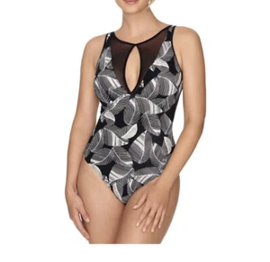 Time and Tru Print Mesh Swimsuit Size S (4-6) - Picture 1 of 3