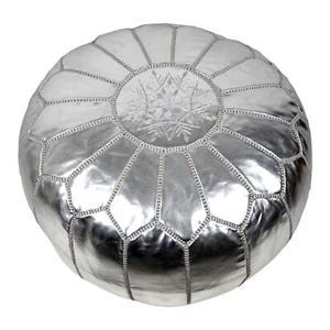 Orientalische marokkansiche Sitzkissen Pouf Kissen Hocker Echtes Leder Sitzpouf - Bild 1 von 1