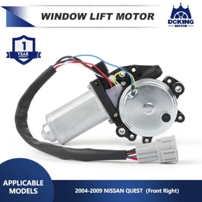 Motor de elevação de janela para 2004-2009 Nissan Quest dianteiro direito passageiro lateral 6 pinos - Imagem 1 de 4