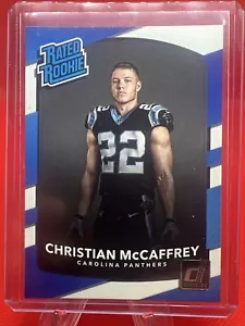 CHRISTIAN MCCAFFREY 2017 DONRUSS RATED ROOKIE #318 PANTHERS 49ERS SUPER BOWL - Picture 1 of 3