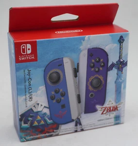 New, Factory Sealed Nintendo Switch Zelda Skyward Sword HD Joy Con Pair - US - Picture 1 of 3