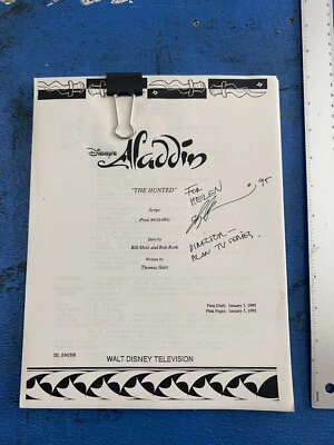 1995 Disney's Aladdin The Hunted Script Production Used Autographed by Director - Image 1 of 4