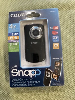 Videocámara digital Coby Snap 4x zoom digital 1,8" LCD CAM3002 cámara de video 1,3 MP Foto 1 de 2