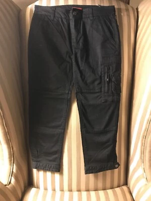 NUEVO 7 para toda la humanidad Niñas Talla 14 Pantalones capri Negro Maggee Foto 1 de 4