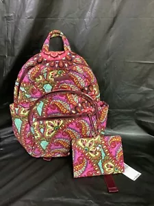 Mochila compacta y billetera de viaje Vera Bradley Resort Medallion - Imagen 1 de 7