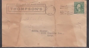 USA 1923 ADVERTISING COVER THOMPSON'S WOMEN'S WEAR BELOIT WI - Picture 1 of 2