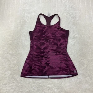 Reebok Womens Size M Activewear Purple Print Racerback Tank Top - Picture 1 of 11