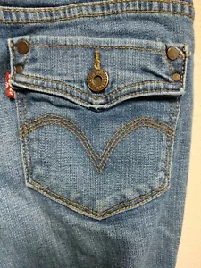 Jeans cortos con puños Levis ***TALLA 10 *** C7204H - Imagen 1 de 6