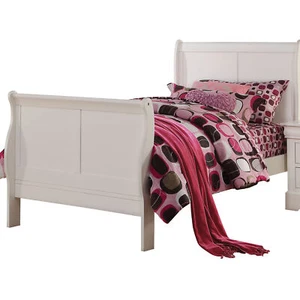White Full Sleigh Bed - Picture 1 of 5
