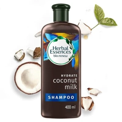 Herbal Essences bio:renew Coconut Milk SHAMPOO, 400ml, No Parabens No Colourants - Image 1 of 4